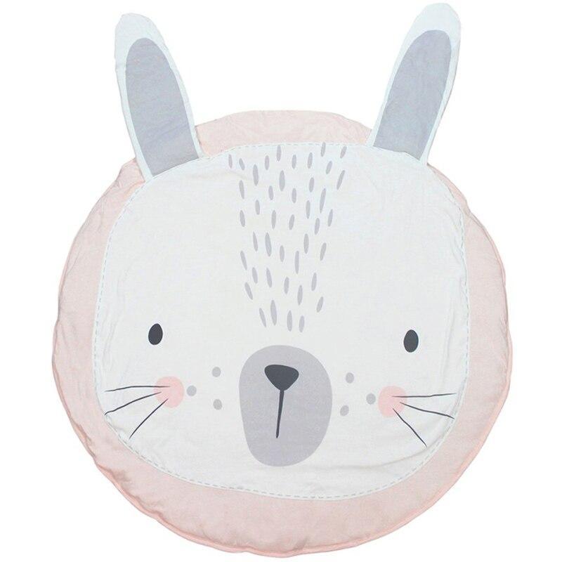 Round Cotton Animal Play Mat for Babies & Toddlers - Multiple Designs