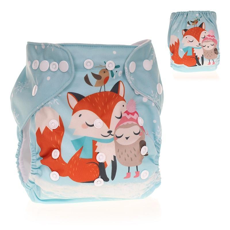 Reusable Pocket Cloth Diapers - Adjustable Waterproof Baby Nappies in Modern Prints