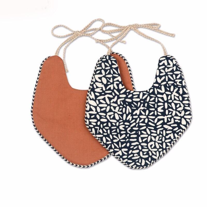 Cotton Linen Tassel Baby Bib & Burp Cloth – Multiple Designs