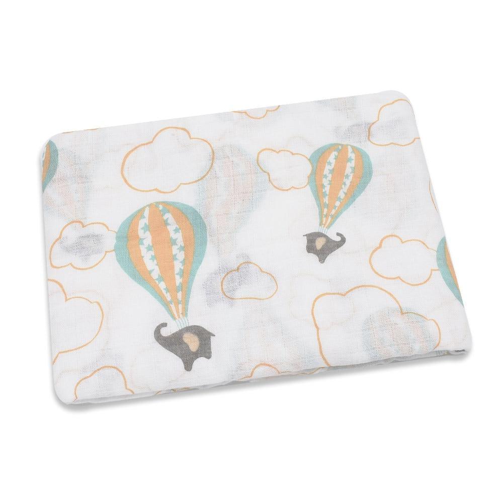 Lightweight Cotton Muslin Baby Swaddle Blanket - Multiple Designs