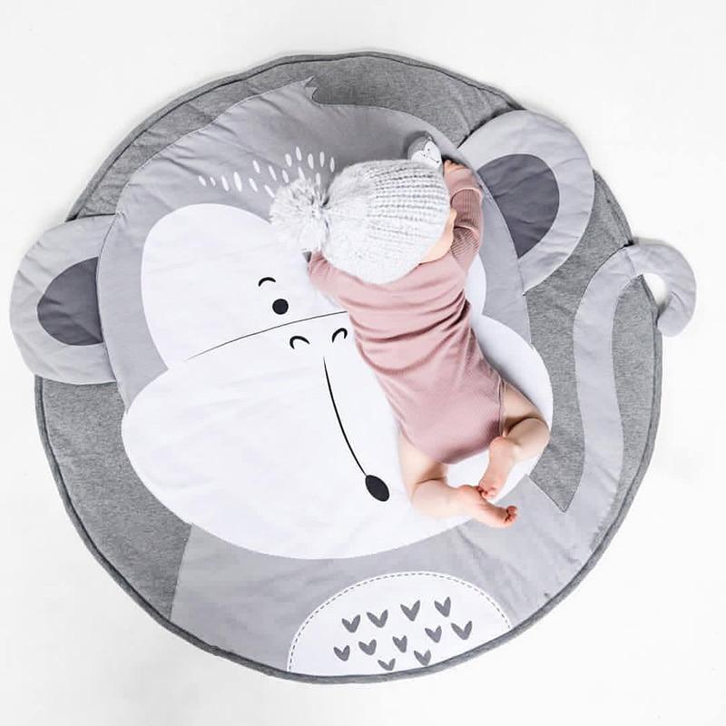 Round Cotton Animal Play Mat for Babies & Toddlers - Multiple Designs