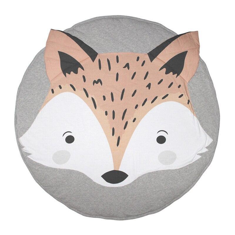 Round Cotton Animal Play Mat for Babies & Toddlers - Multiple Designs