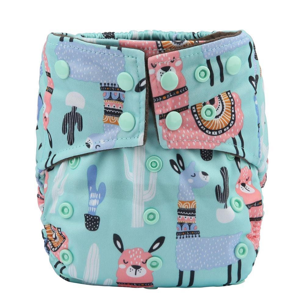 Charcoal Bamboo Reusable Baby Cloth Diapers - Double Gusset, Washable Nappies - Multiple Designs