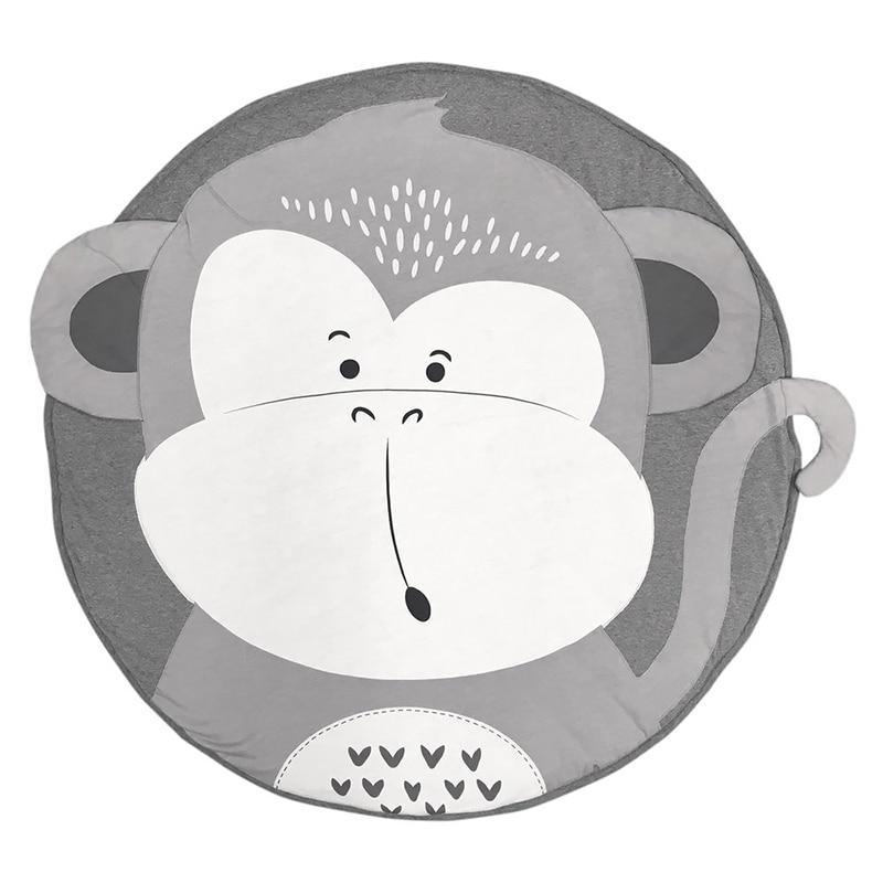 Round Cotton Animal Play Mat for Babies & Toddlers - Multiple Designs
