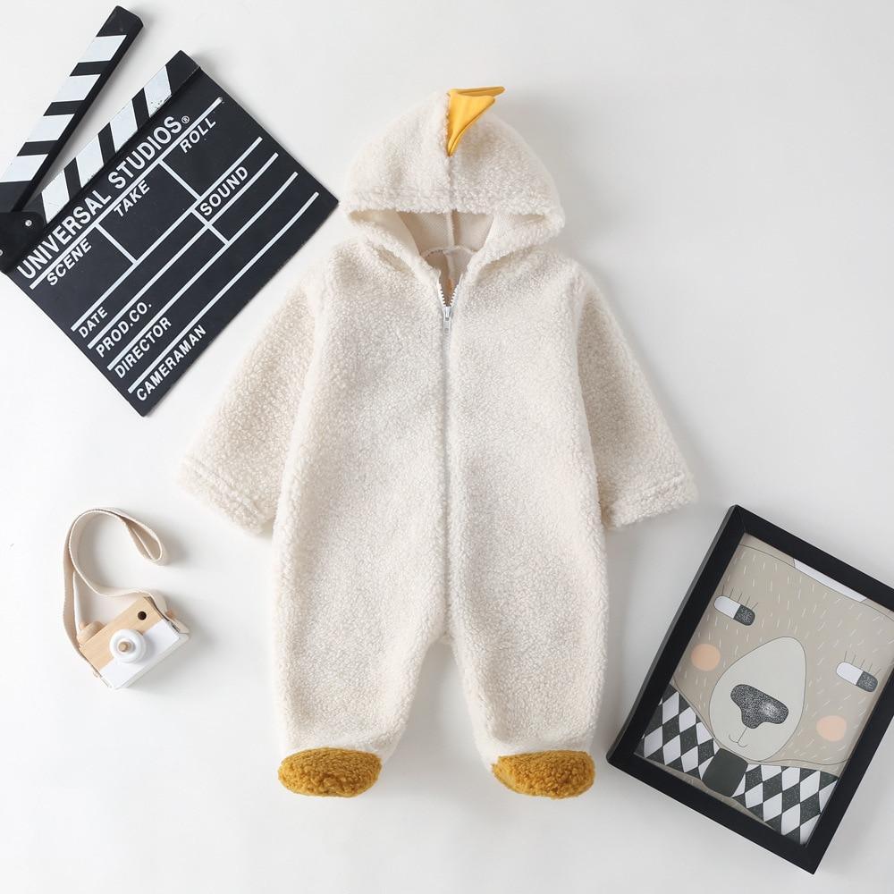 Cartoon Hooded Cotton Baby Romper – Multiple Designs