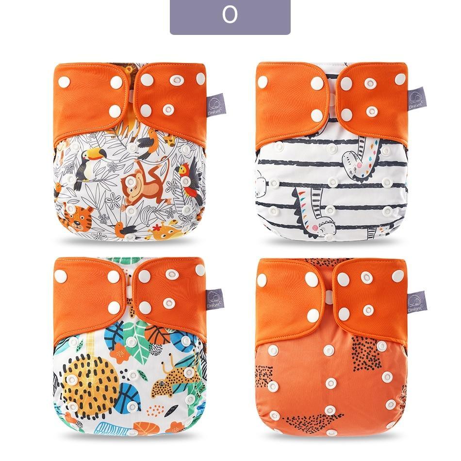 Eco-friendly Reusable Waterproof Diaper - Multiple Designs (Set of 4)
