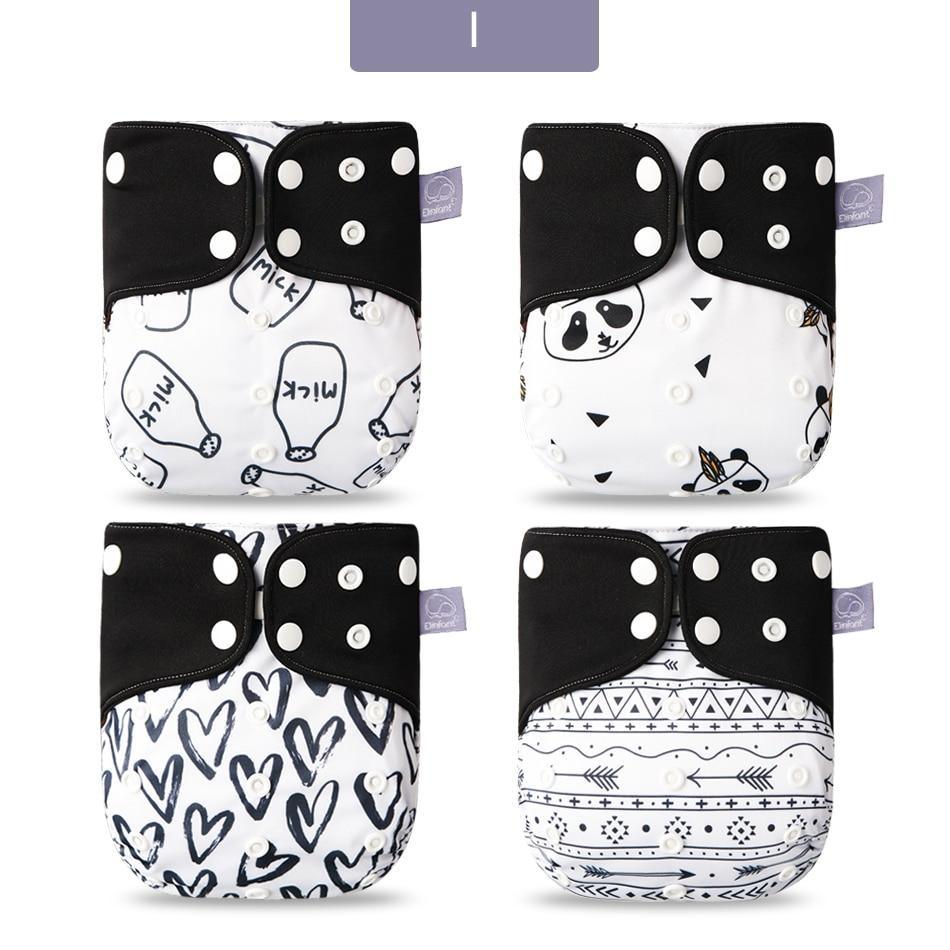 Eco-friendly Reusable Waterproof Diaper - Multiple Designs (Set of 4)