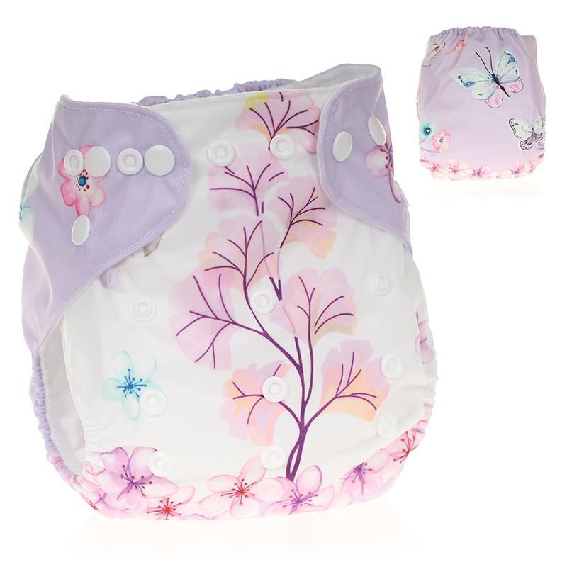Reusable Pocket Cloth Diapers - Adjustable Waterproof Baby Nappies in Modern Prints