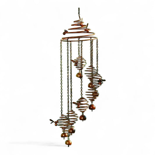 Bee Spiral with Bells Mobile