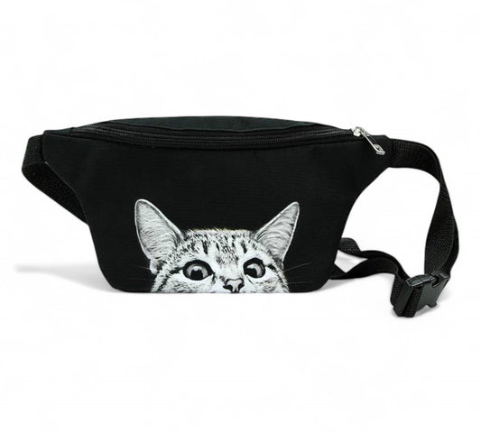 Peeking Cat Fanny Pack