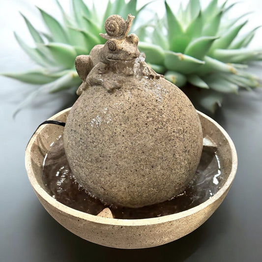 Bubbling Frog Fountain