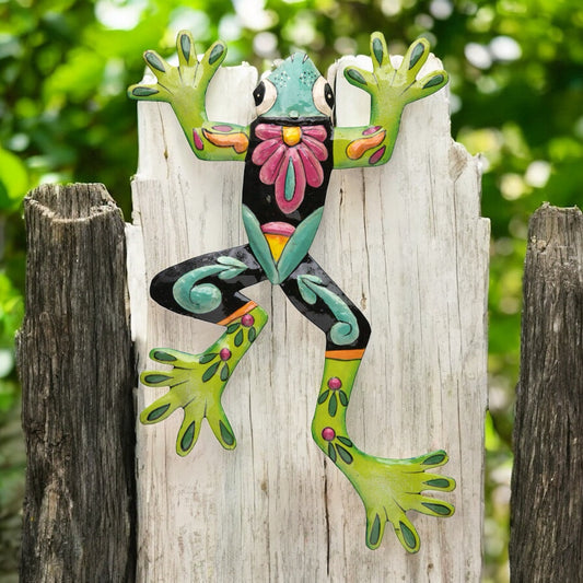 Hand Painted Steel Frog