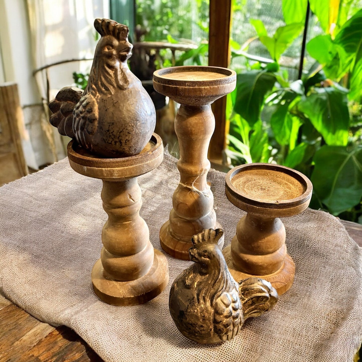 Rustic Mini Tabletop Rooster