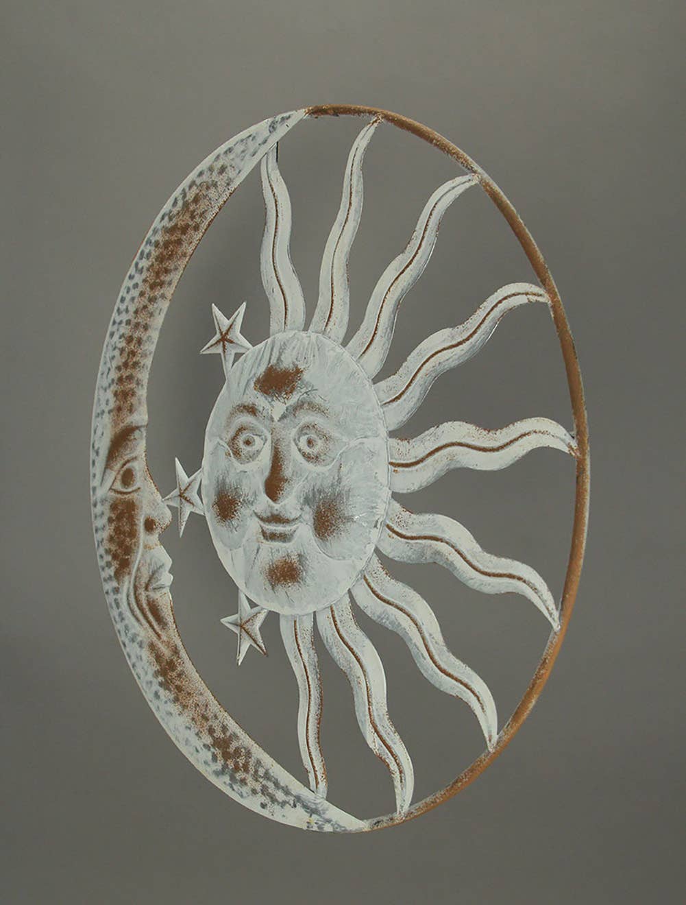 Sun Moon and Stars Metal Art