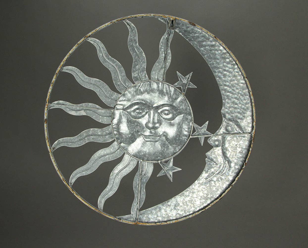 Sun Moon and Stars Metal Art