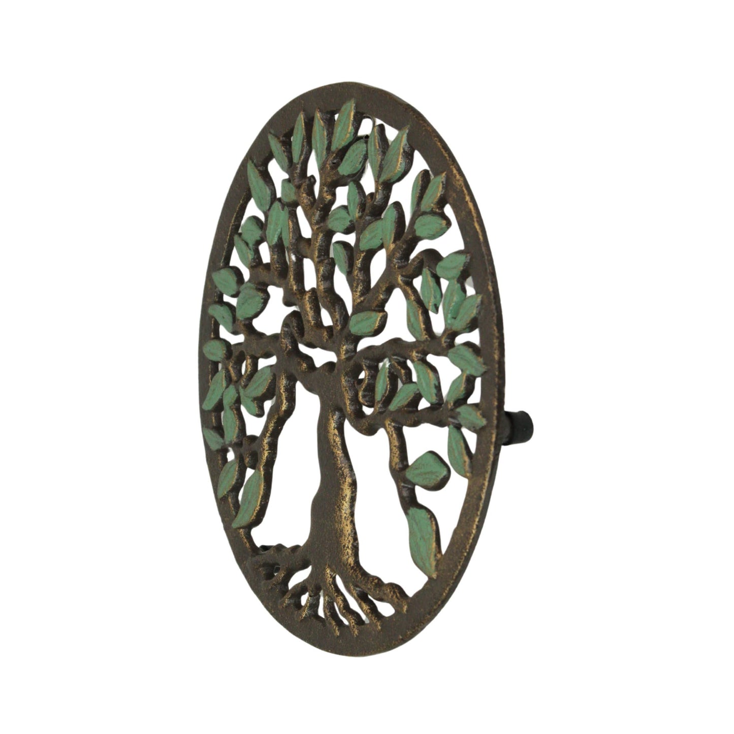 Cast Iron Tree of Life Trivet Antique Gold Finish