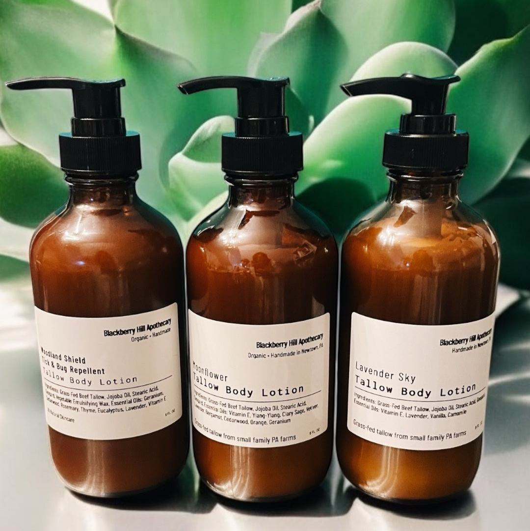 Tallow Body Lotion: Moonflower