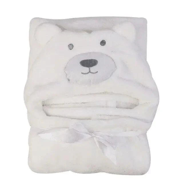 Cartoon Animal Hooded Baby Bath Towel - Multiple Designs