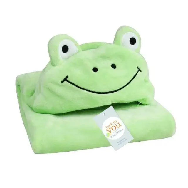 Cartoon Animal Hooded Baby Bath Towel - Multiple Designs