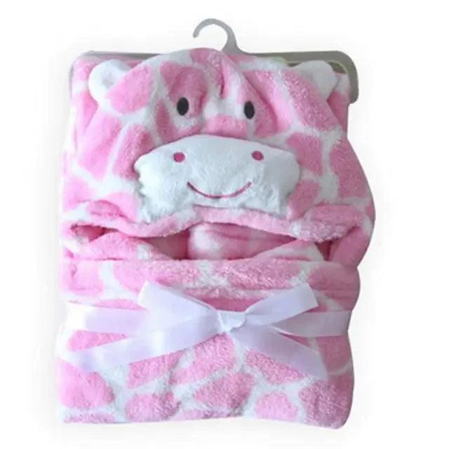 Cartoon Animal Hooded Baby Bath Towel - Multiple Designs