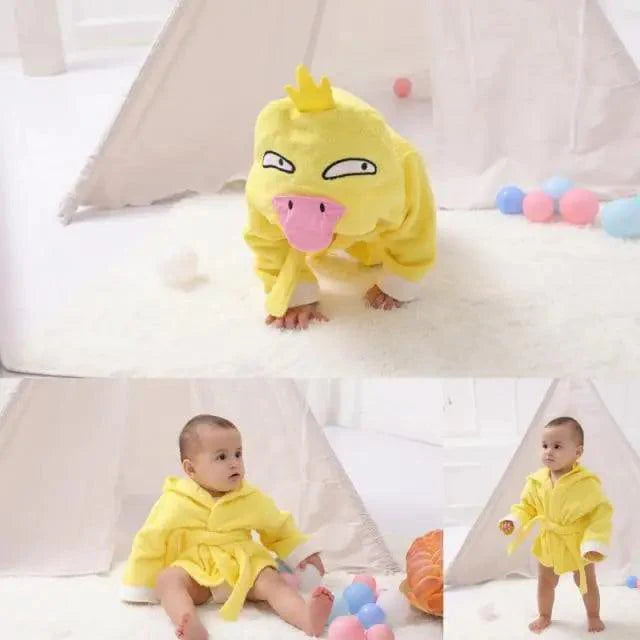 Cartoon Animal Hooded Baby Bath Towel – Multiple Designs