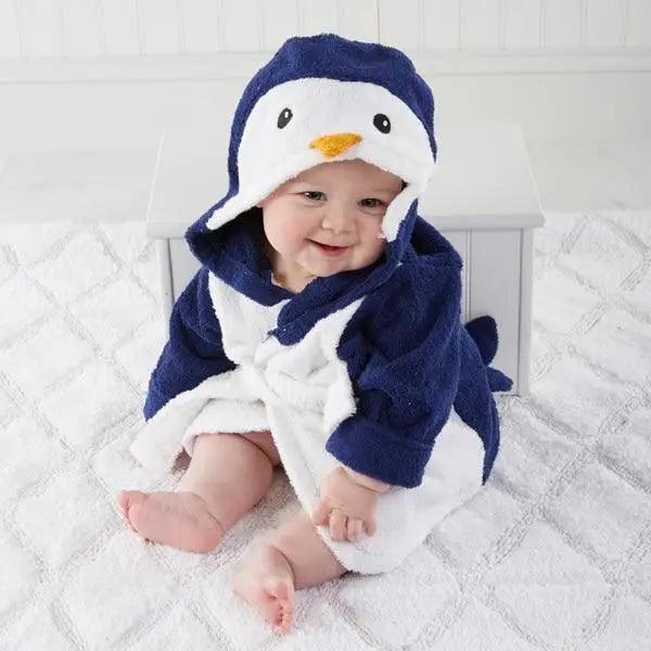Cartoon Animal Hooded Baby Bath Towel – Multiple Designs