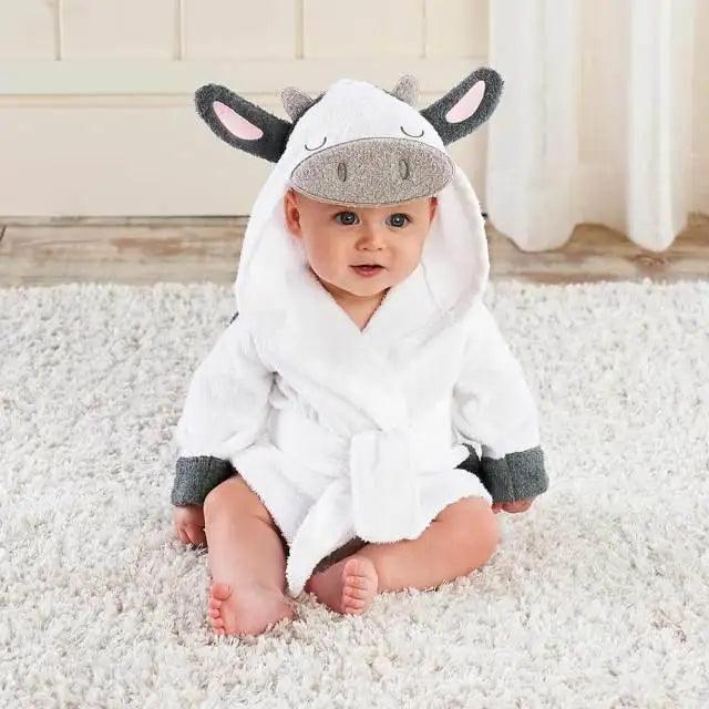 Cartoon Animal Hooded Baby Bath Towel – Multiple Designs