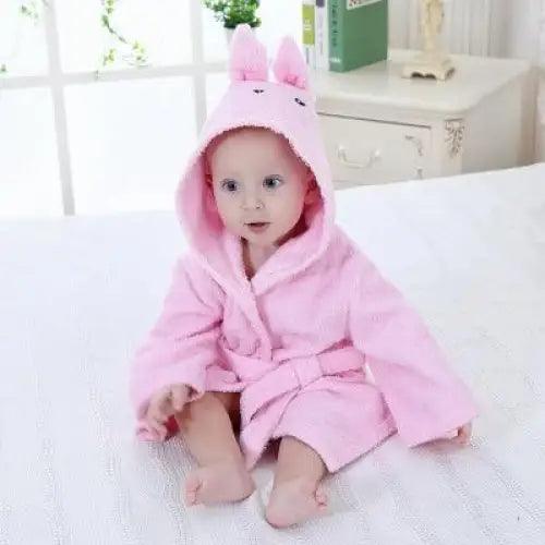Cartoon Animal Hooded Baby Bath Towel – Multiple Designs