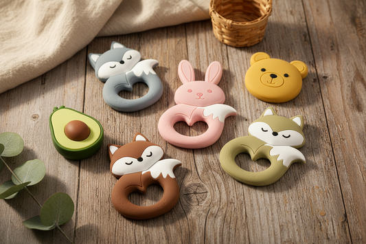 Baby Silicone Teethers – Bright Earthy Cover