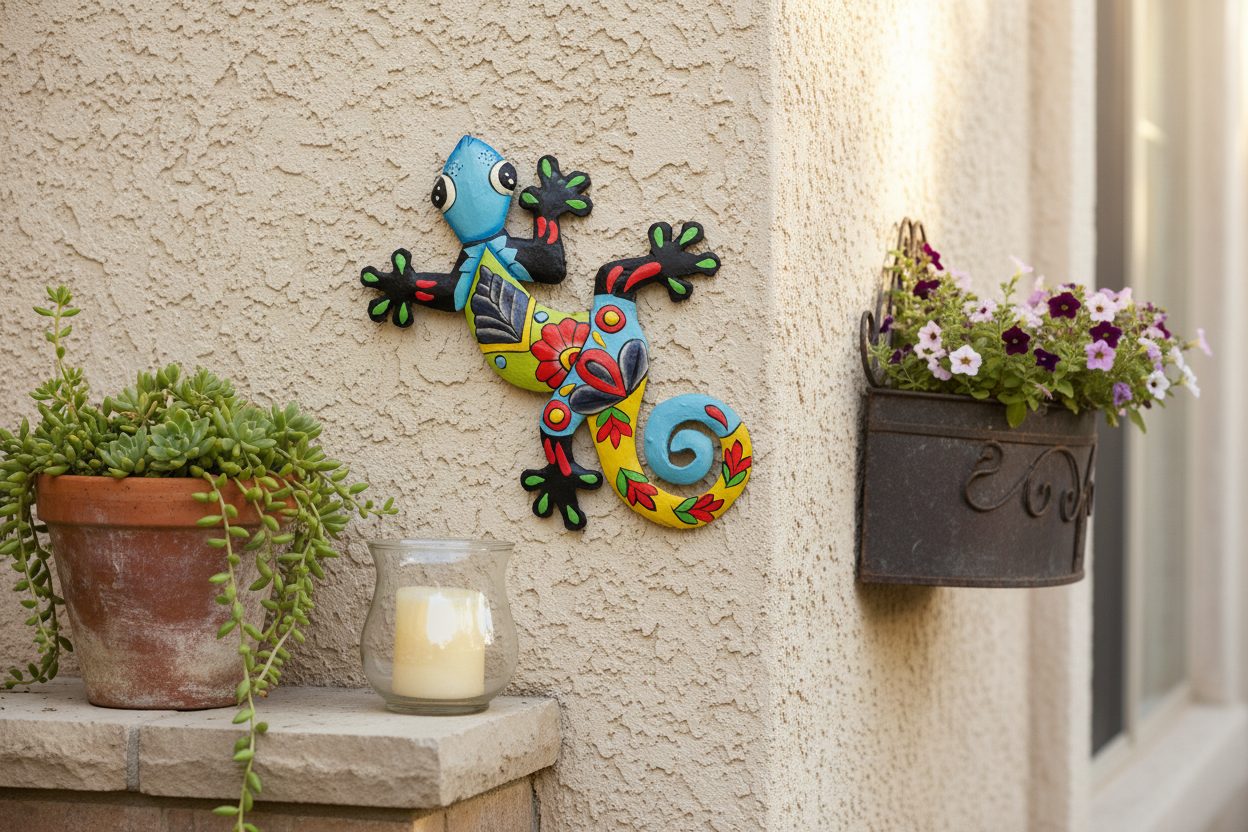 Blue Gecko - Stucco Patio