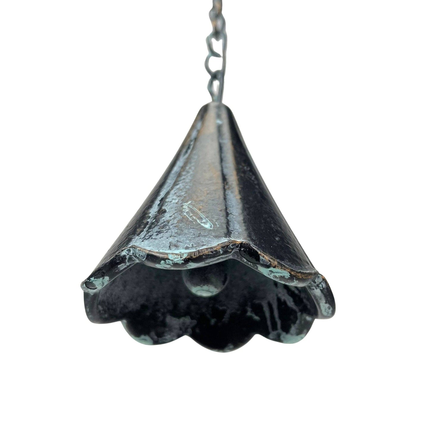 80-Inch Metal Rain Chain with Celestial Crescent Moon & Sun