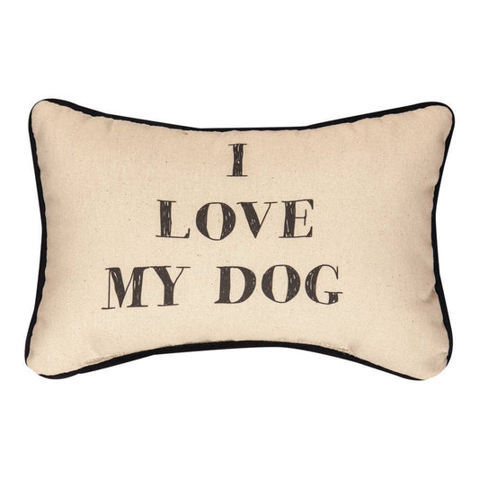 "I Love My Dog" Pillow