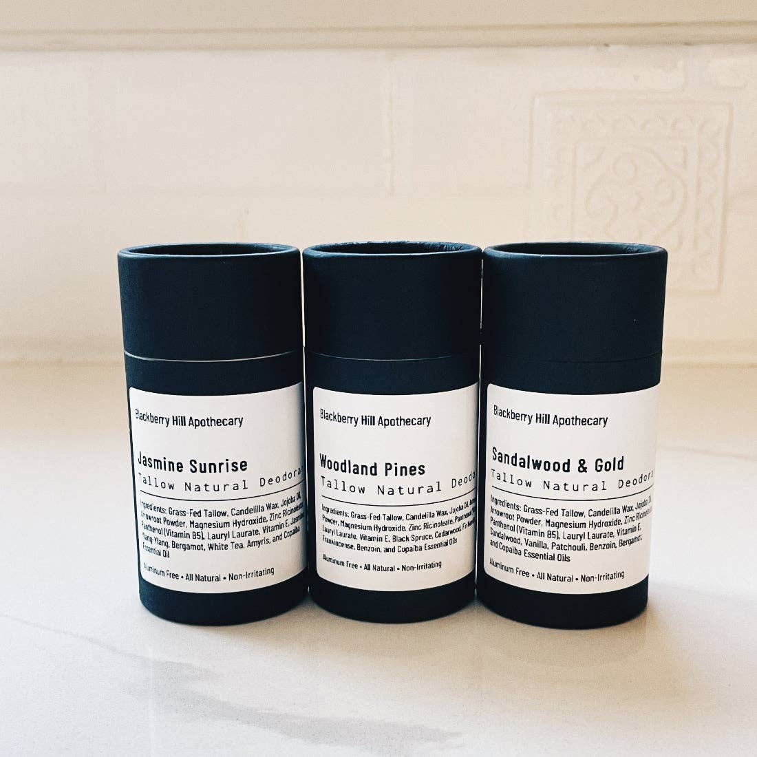 Tallow Deodorant: Jasmine Sunrise