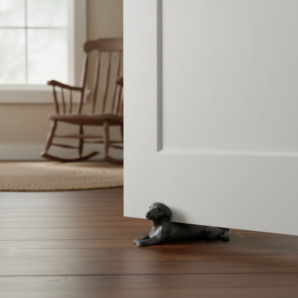 Cast Iron Pup Door Wedge - Accurate Size Holding Door