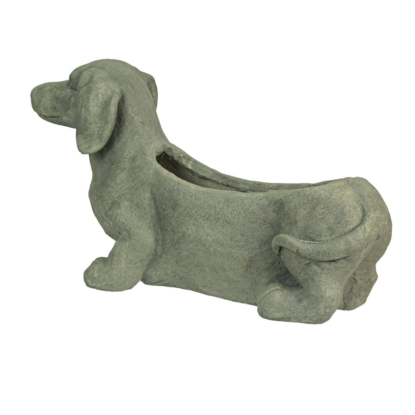 Rustic Dachshund Dog Planter