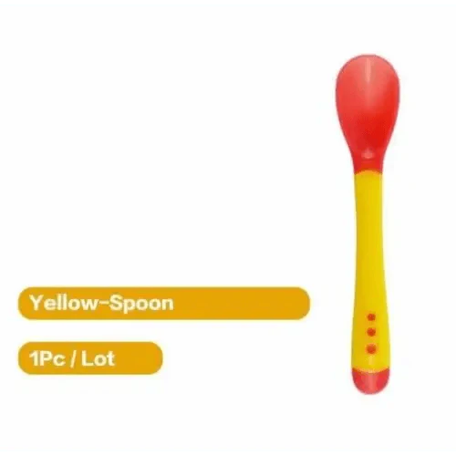 Baby Eco Suction Cup Food Bowl with Lid & Temperature Sensing Spoon - Assortment