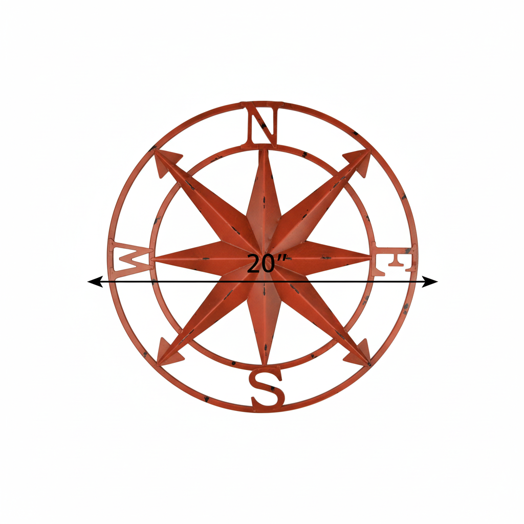 Compass with Single Dimension Line