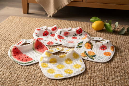 Cotton Bandana Bibs – Real Product Jute Cover