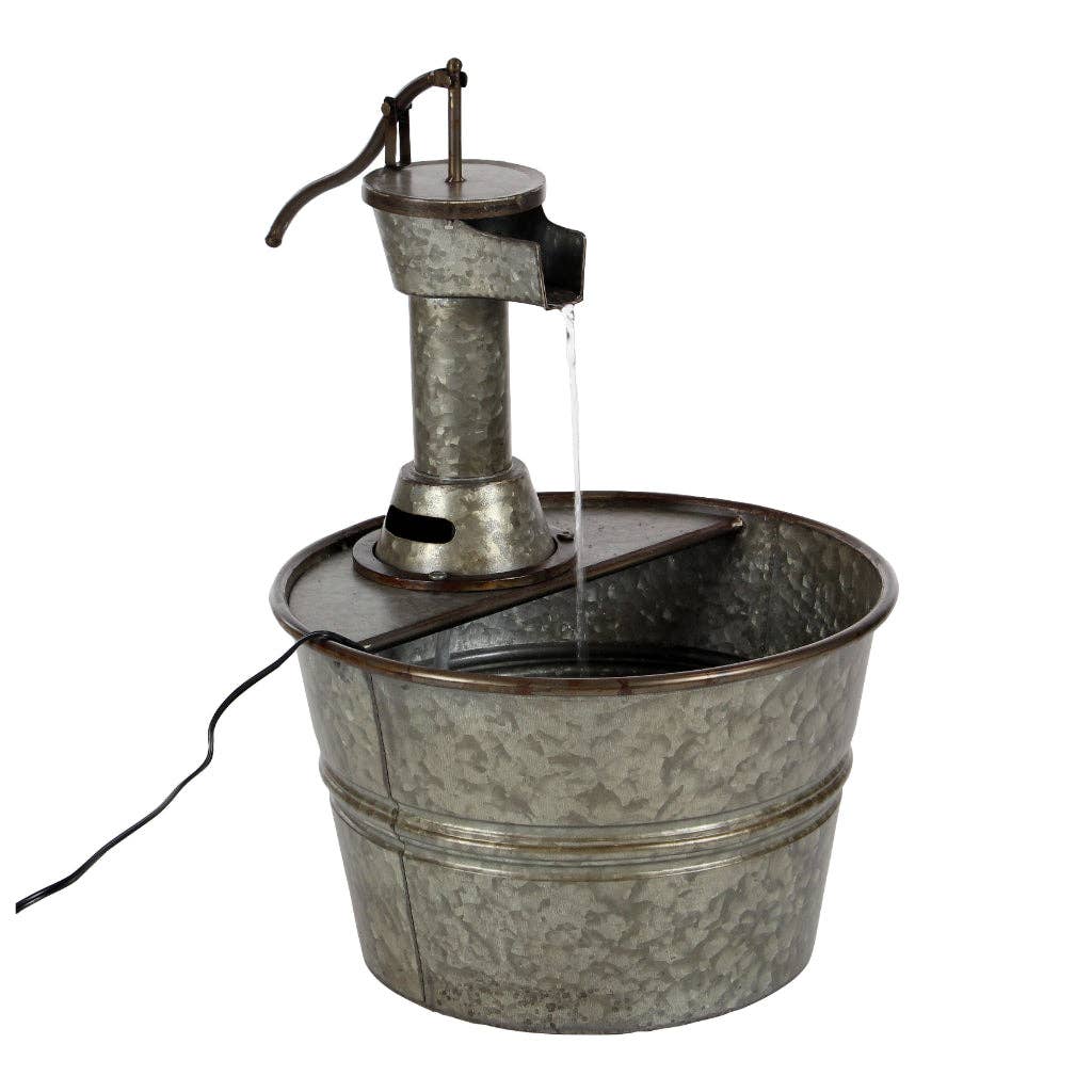 Galvanized Faucet Fountain