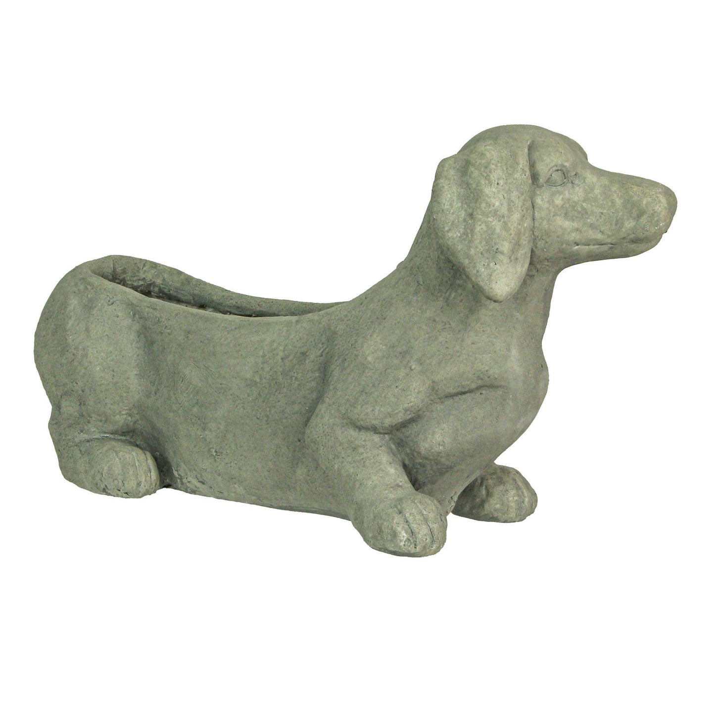Rustic Dachshund Dog Planter