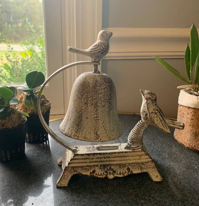 Rustic Cast Iron Bird Bell