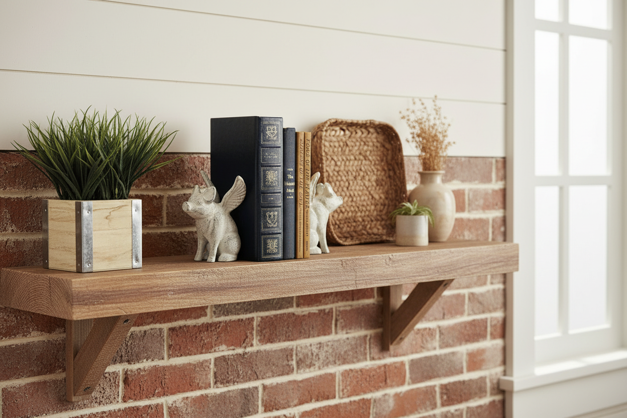 Flying Pig Bookends - Beautiful Farmhouse Background