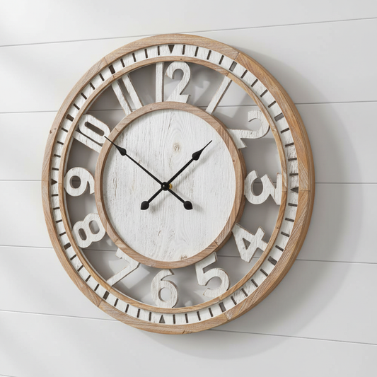 Langton Wall Clock with Numbers - Close-up