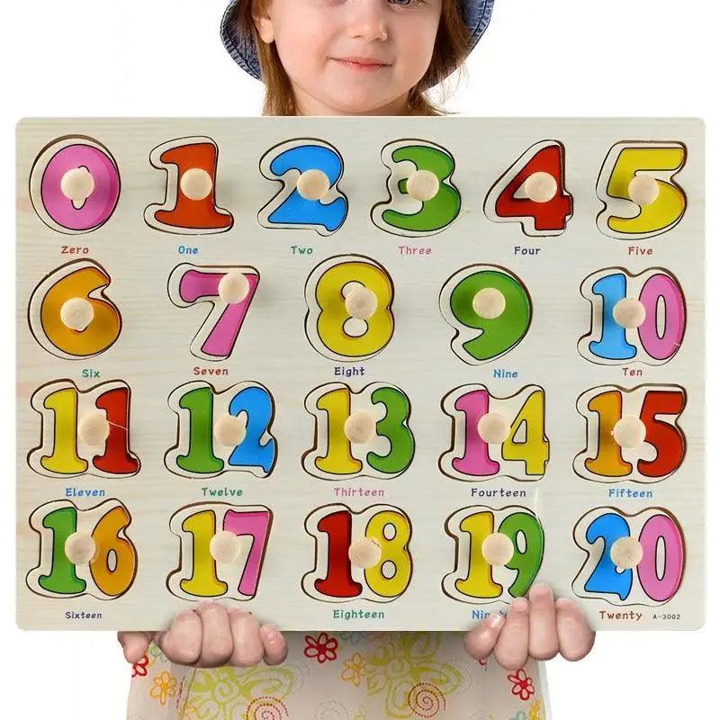 Montessori Wooden Puzzle Board — Educational 3D Tangram Toy for Toddlers - Multiple Designs
