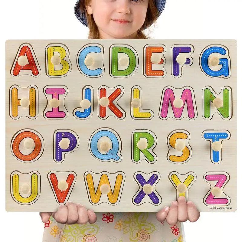 Montessori Wooden Puzzle Board — Educational 3D Tangram Toy for Toddlers - Multiple Designs
