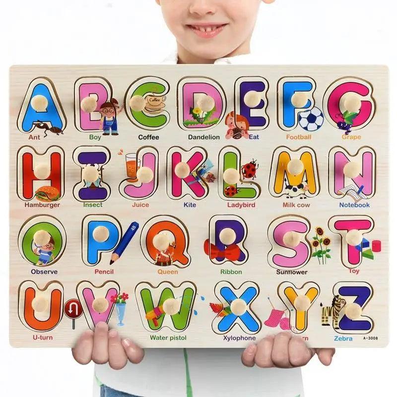 Montessori Wooden Puzzle Board — Educational 3D Tangram Toy for Toddlers - Multiple Designs