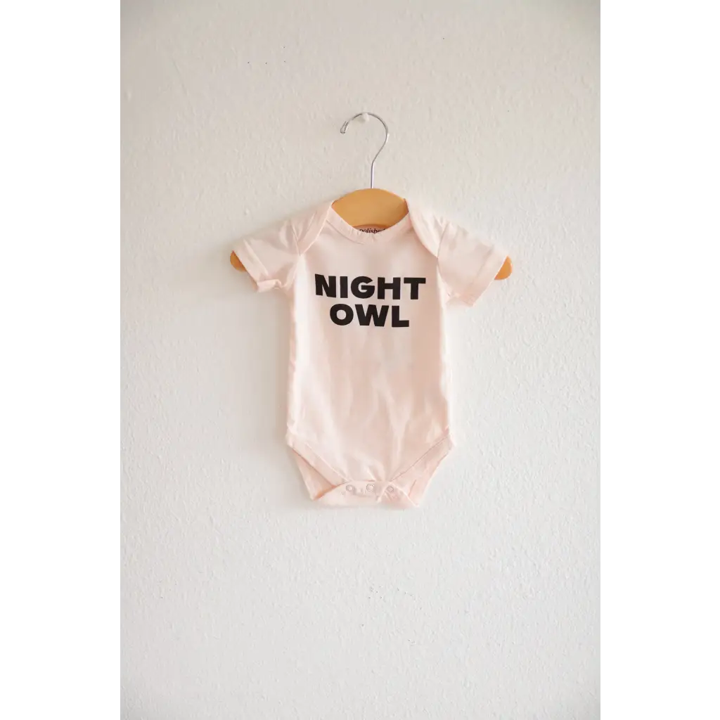 "Night Owl" Organic Cotton Baby Bodysuit