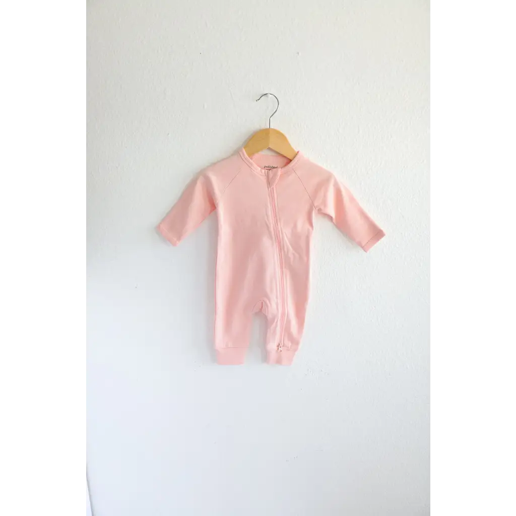 Organic Cotton Baby Zipper Sleeper (Cozy Pink)