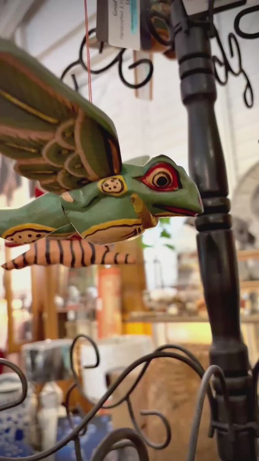 Wooden Flying Frog