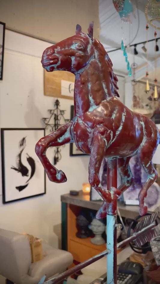 Handcrafted 3D Running Horse Weathervane
